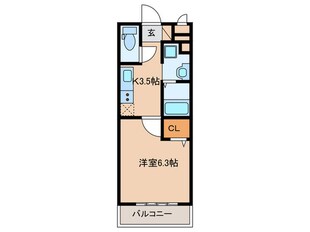 セジュール大村の物件間取画像